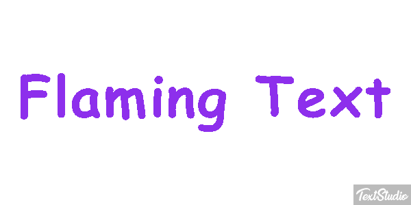 Flaming Text Effet de texte