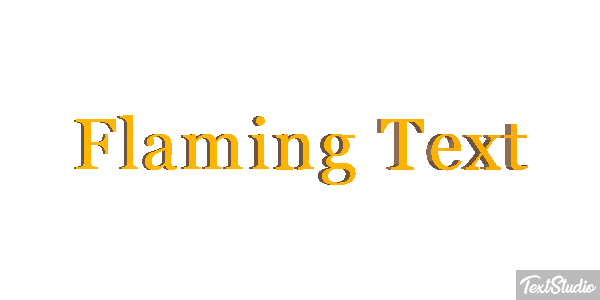Flaming Text Effet de texte