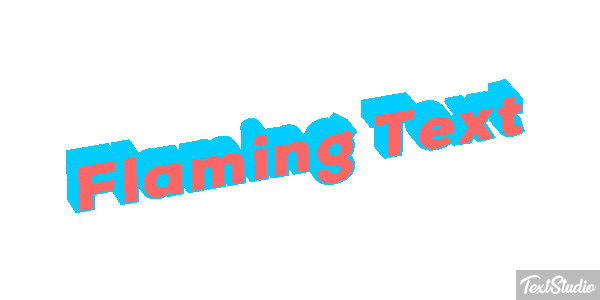Flaming Text Effet de texte