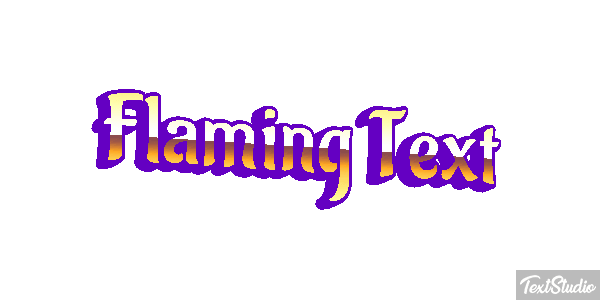 Flaming Text Effet de texte