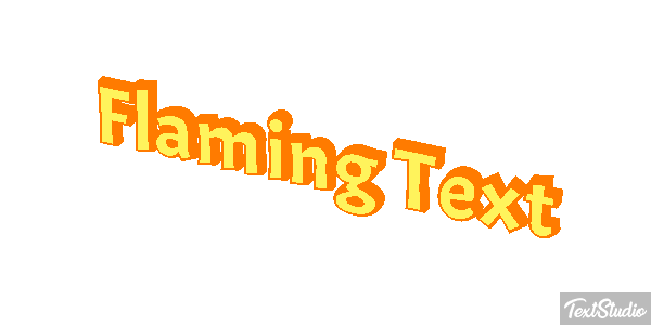 Flaming Text Effet de texte