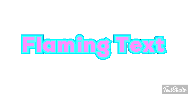 Flaming Text Effet de texte