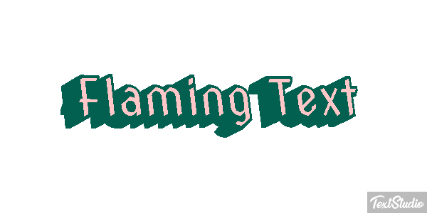 Flaming Text Effet de texte