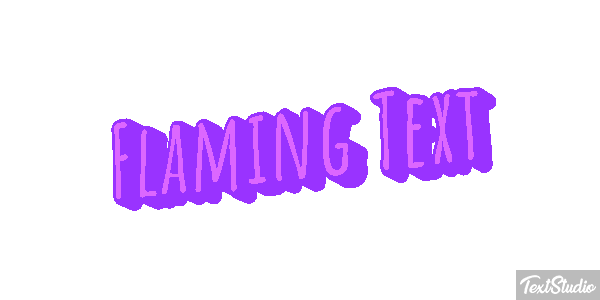 Flaming Text Effet de texte