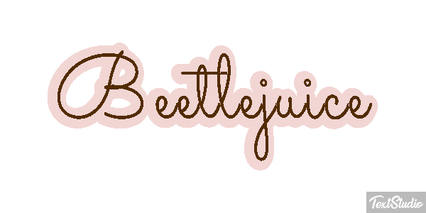 Beetlejuice Text effect