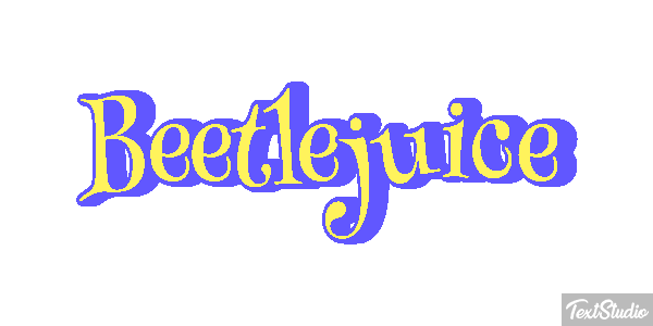 Beetlejuice Text effect