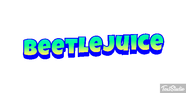 Beetlejuice Text effect