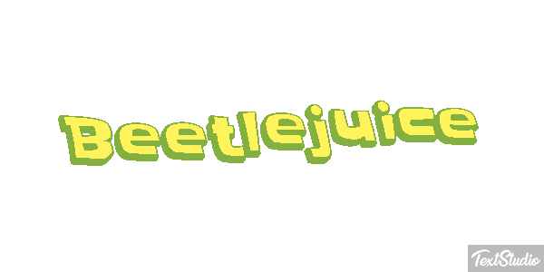 Beetlejuice Text effect