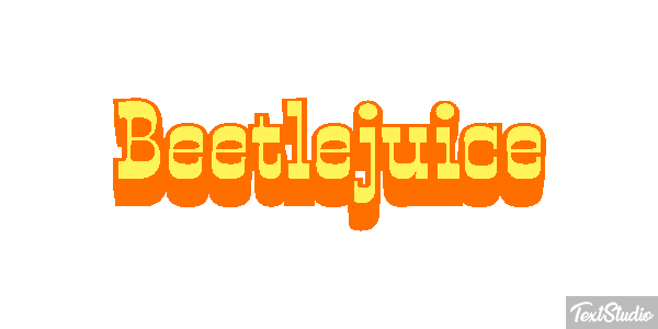 Beetlejuice Text effect