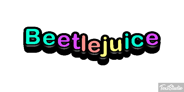 Beetlejuice Text effect