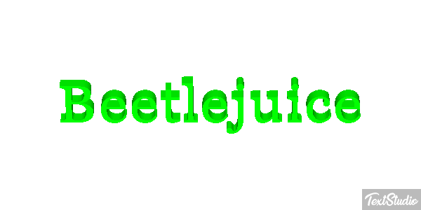 Beetlejuice Text effect