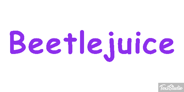 Beetlejuice Text effect