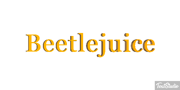 Beetlejuice Text effect