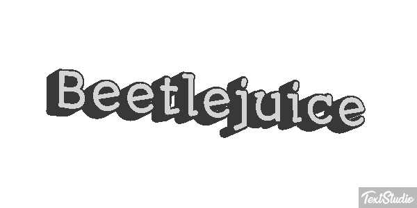 Beetlejuice Text effect