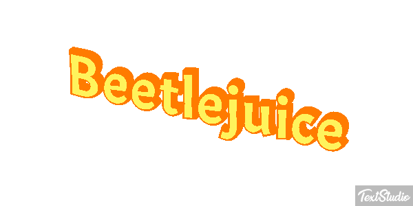 Beetlejuice Text effect