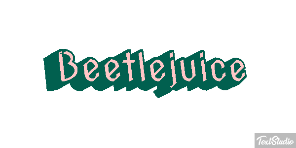 Beetlejuice Text effect