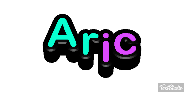 Aric Text effect