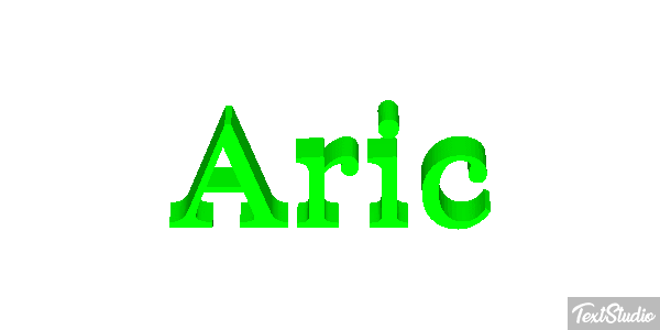 Aric Text effect
