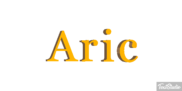 Aric Text effect