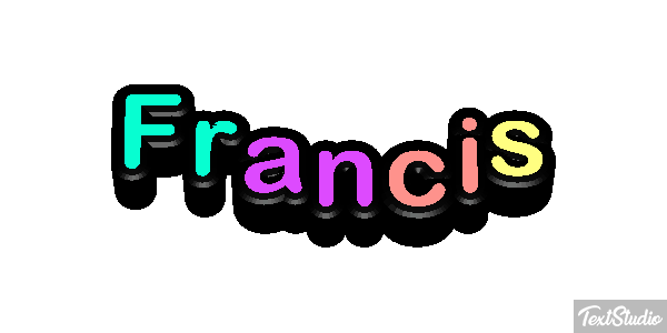 Francis Text effect
