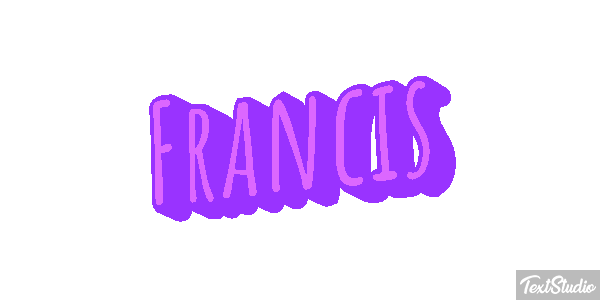 Francis Text effect
