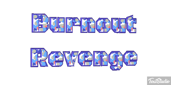 Burnout Revenge Efecto de texto