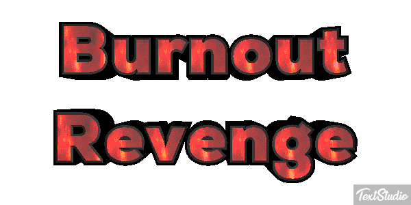 Burnout Revenge Efecto de texto