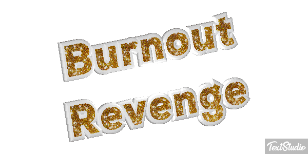 Burnout Revenge Efecto de texto