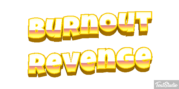 Burnout Revenge Efecto de texto