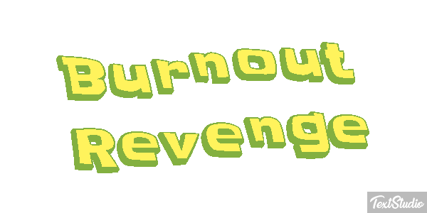 Burnout Revenge Efecto de texto