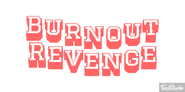 Burnout Revenge Efecto de texto