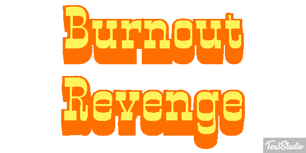 Burnout Revenge Efecto de texto