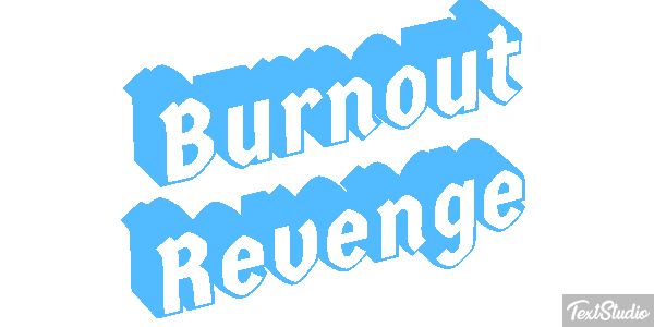 Burnout Revenge Efecto de texto