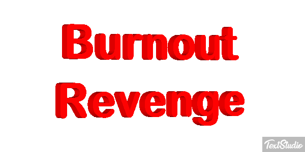 Burnout Revenge Efecto de texto