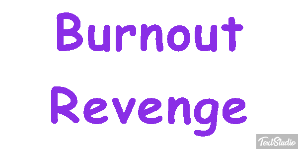 Burnout Revenge Efecto de texto