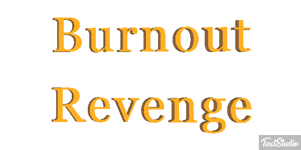Burnout Revenge Efecto de texto
