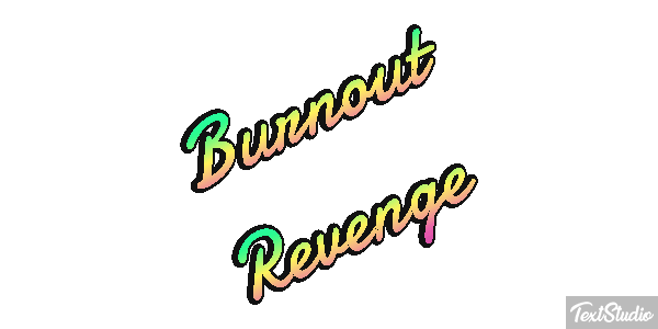Burnout Revenge Efecto de texto