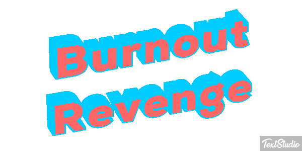Burnout Revenge Efecto de texto