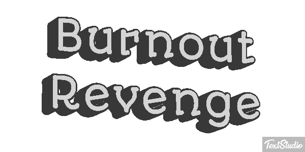 Burnout Revenge Efecto de texto