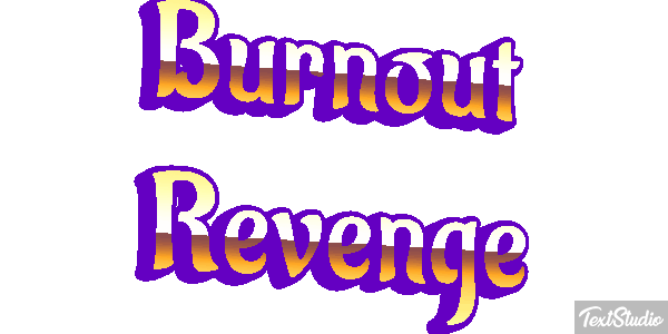 Burnout Revenge Efecto de texto