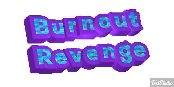 Burnout Revenge Efecto de texto