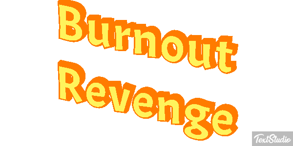 Burnout Revenge Efecto de texto