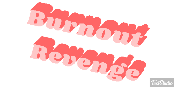 Burnout Revenge Efecto de texto