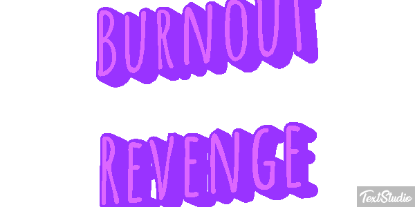 Burnout Revenge Efecto de texto