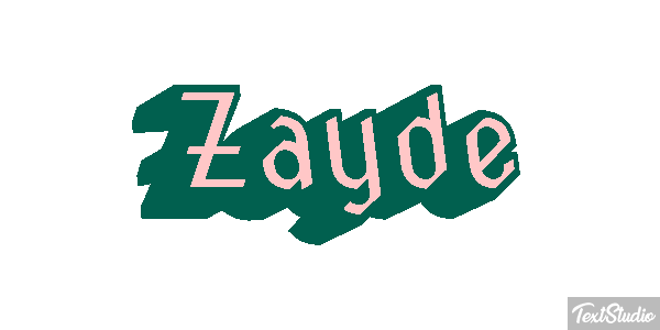 Zayde Text effect
