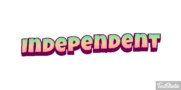 Independent Efeito do texto