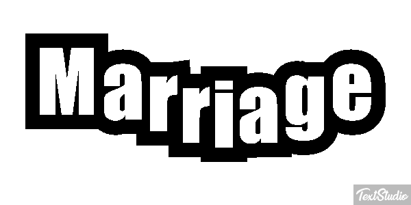 Marriage Text effect