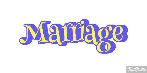 Marriage Text effect