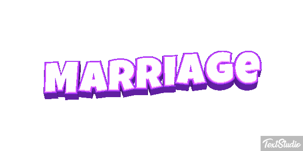 Marriage Text effect