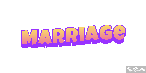 Marriage Text effect